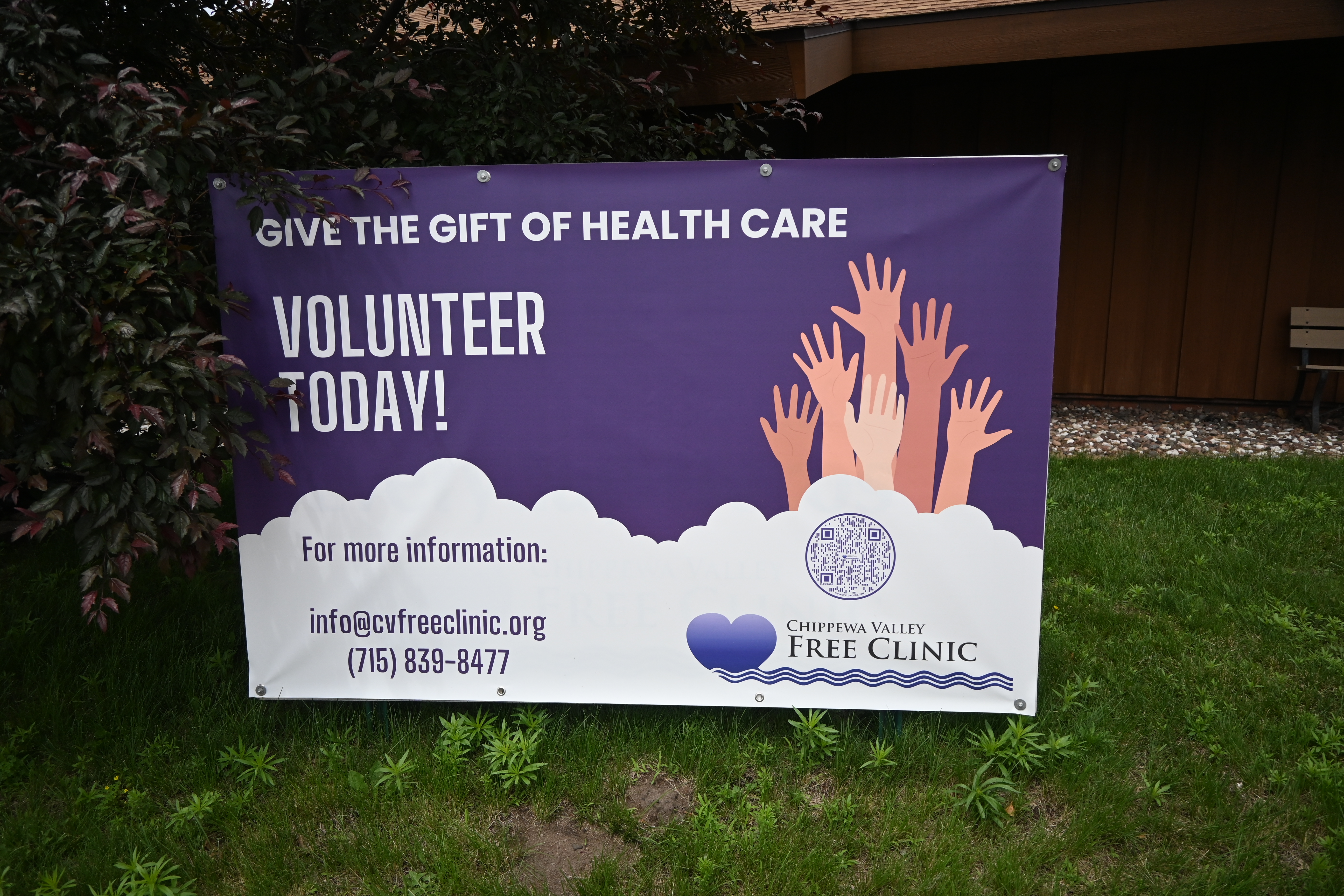 photo of Chippewa Valley Free Clinic sign