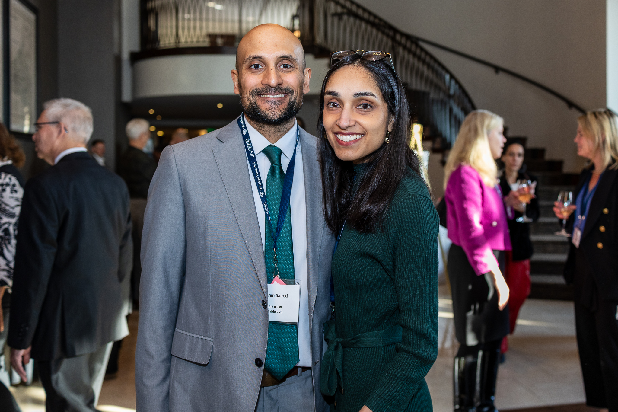 smiling attendees