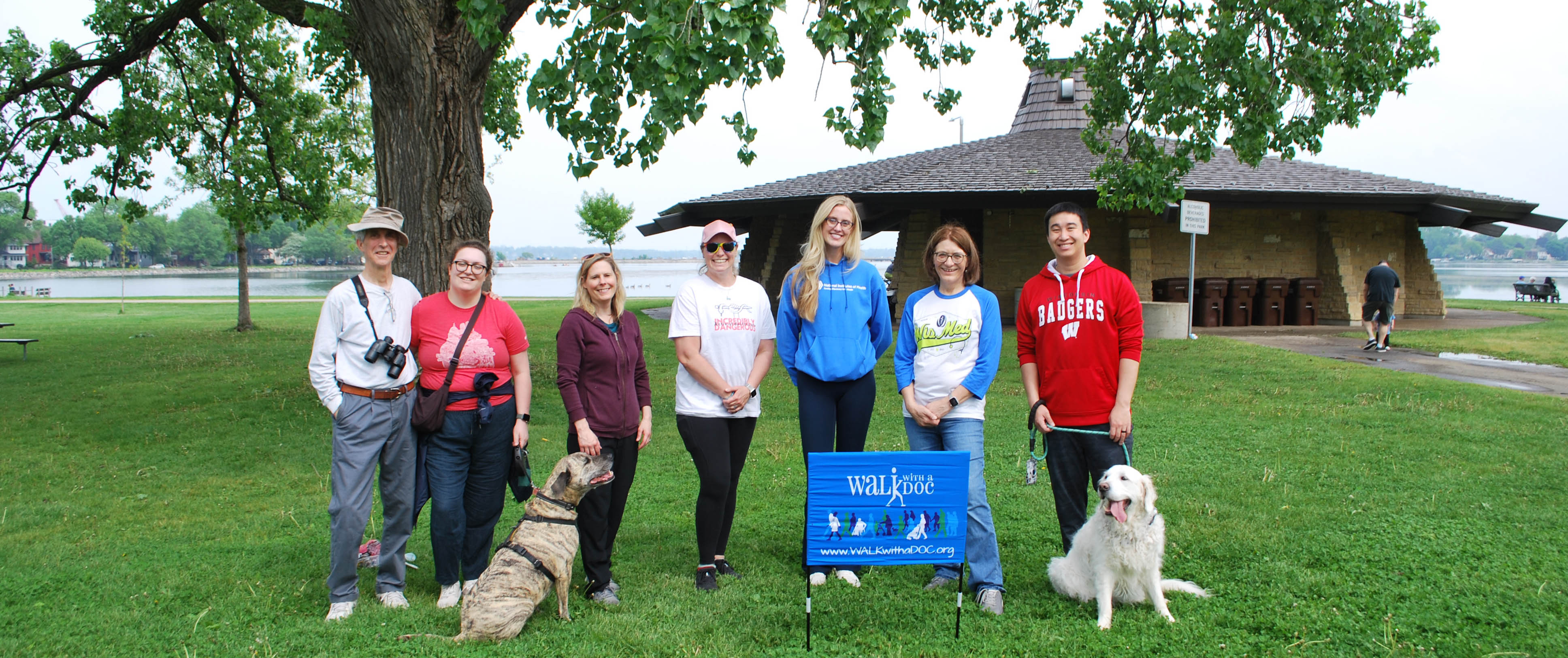 group photo of walkers